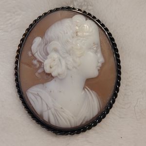 Antique cameo brooch